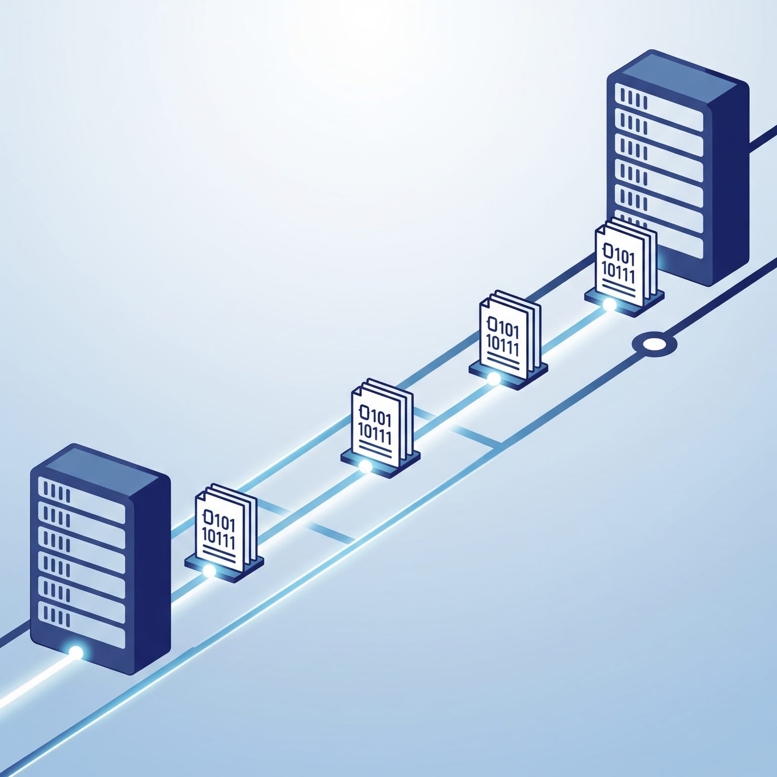 Diagram of an automated server infrastructure
