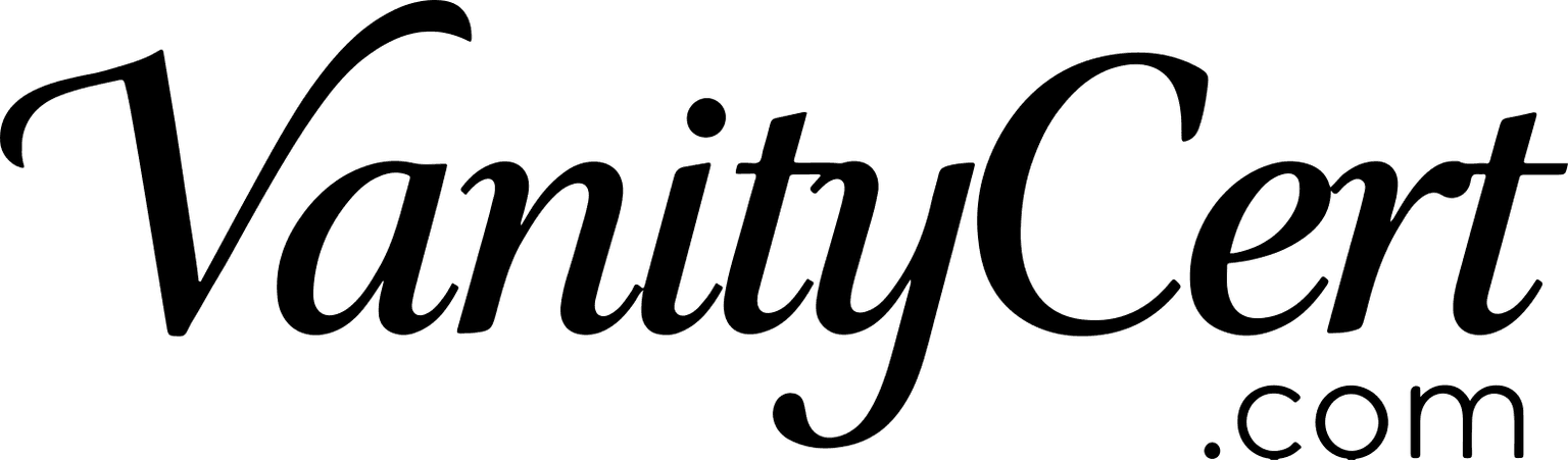 VanityCert Monochrome Logo